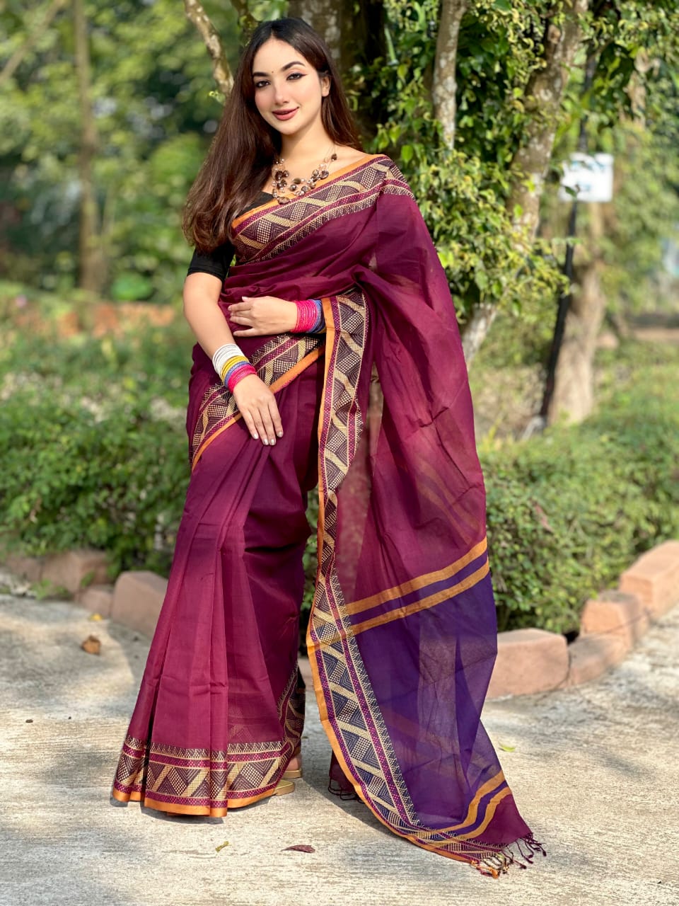 অরিজিনাল আড়ং সুতি শাড়ি।CS-24