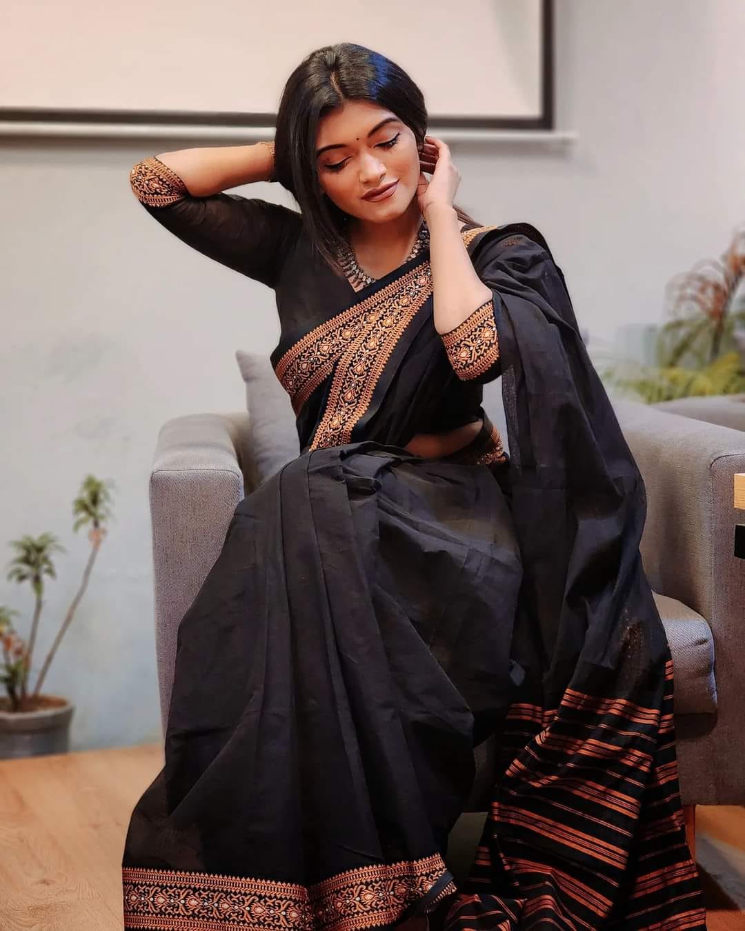 অরিজিনাল আড়ং সুতি শাড়ি।CS-15