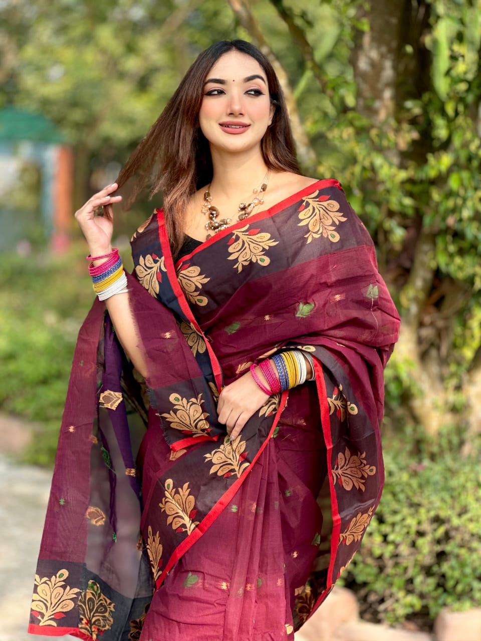 অরিজিনাল আড়ং সুতি শাড়ি।CS-14