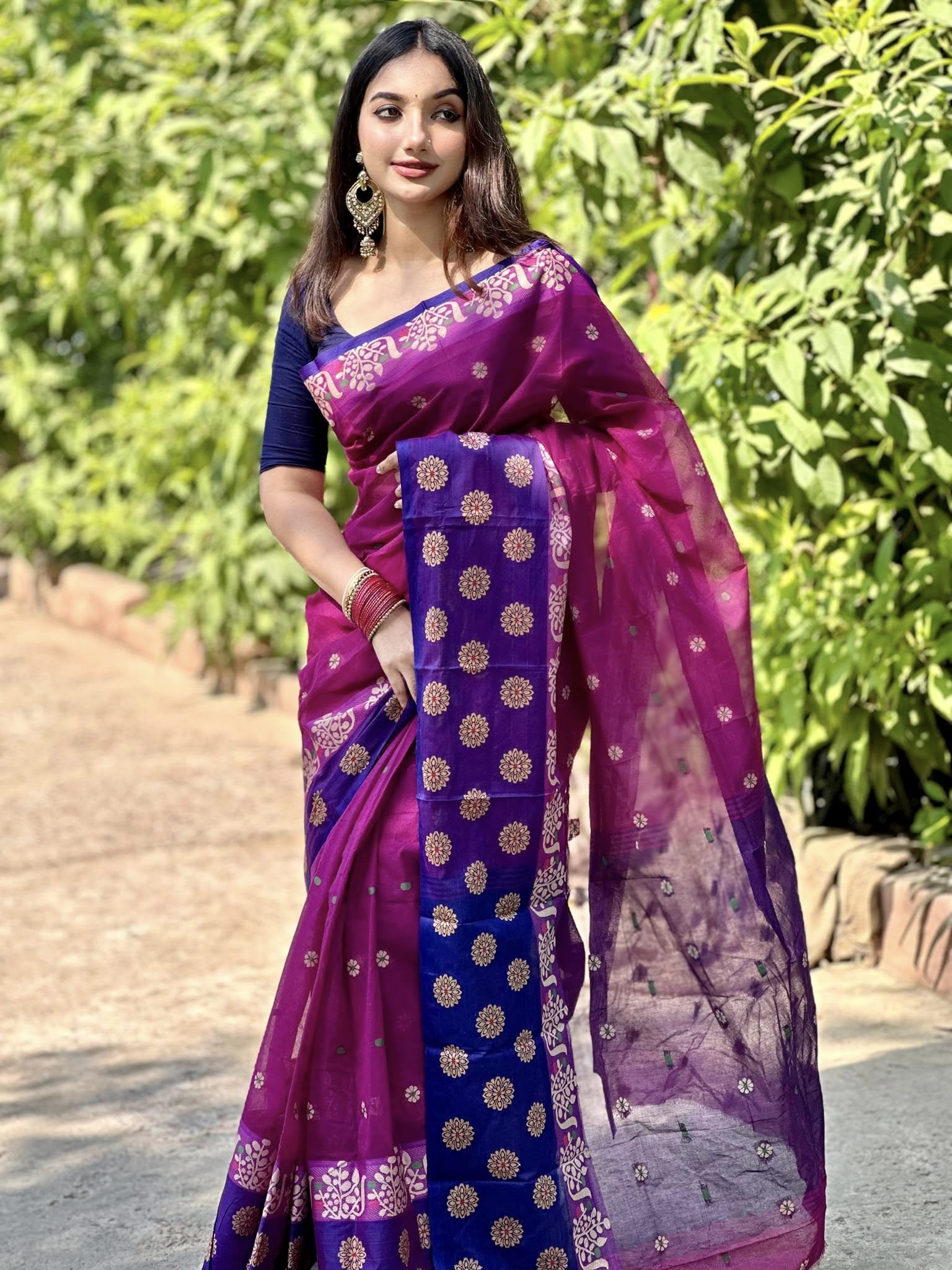 অরিজিনাল আড়ং সুতি শাড়ি।CS-08