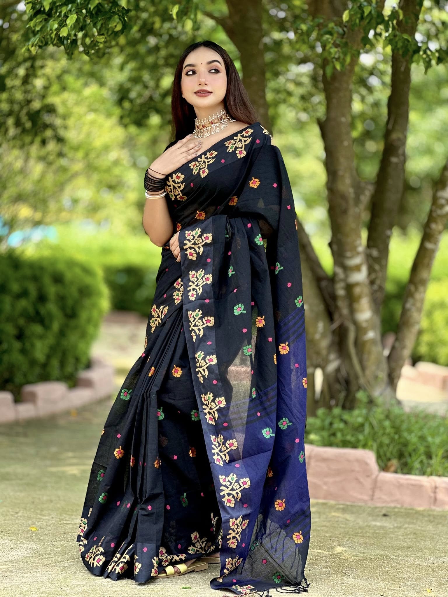 অরিজিনাল আড়ং সুতি শাড়ি।CS-06