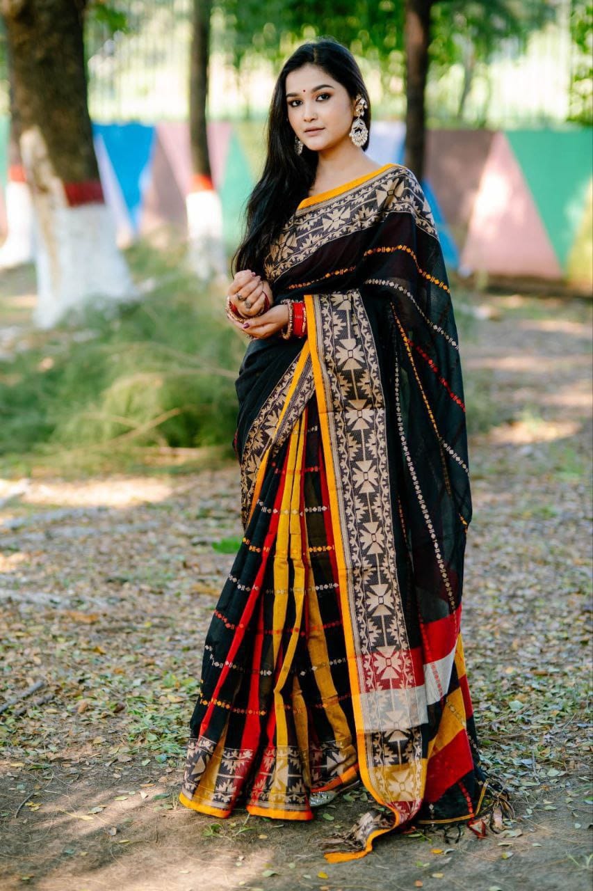 অরিজিনাল আড়ং সুতি শাড়ি।CS-09