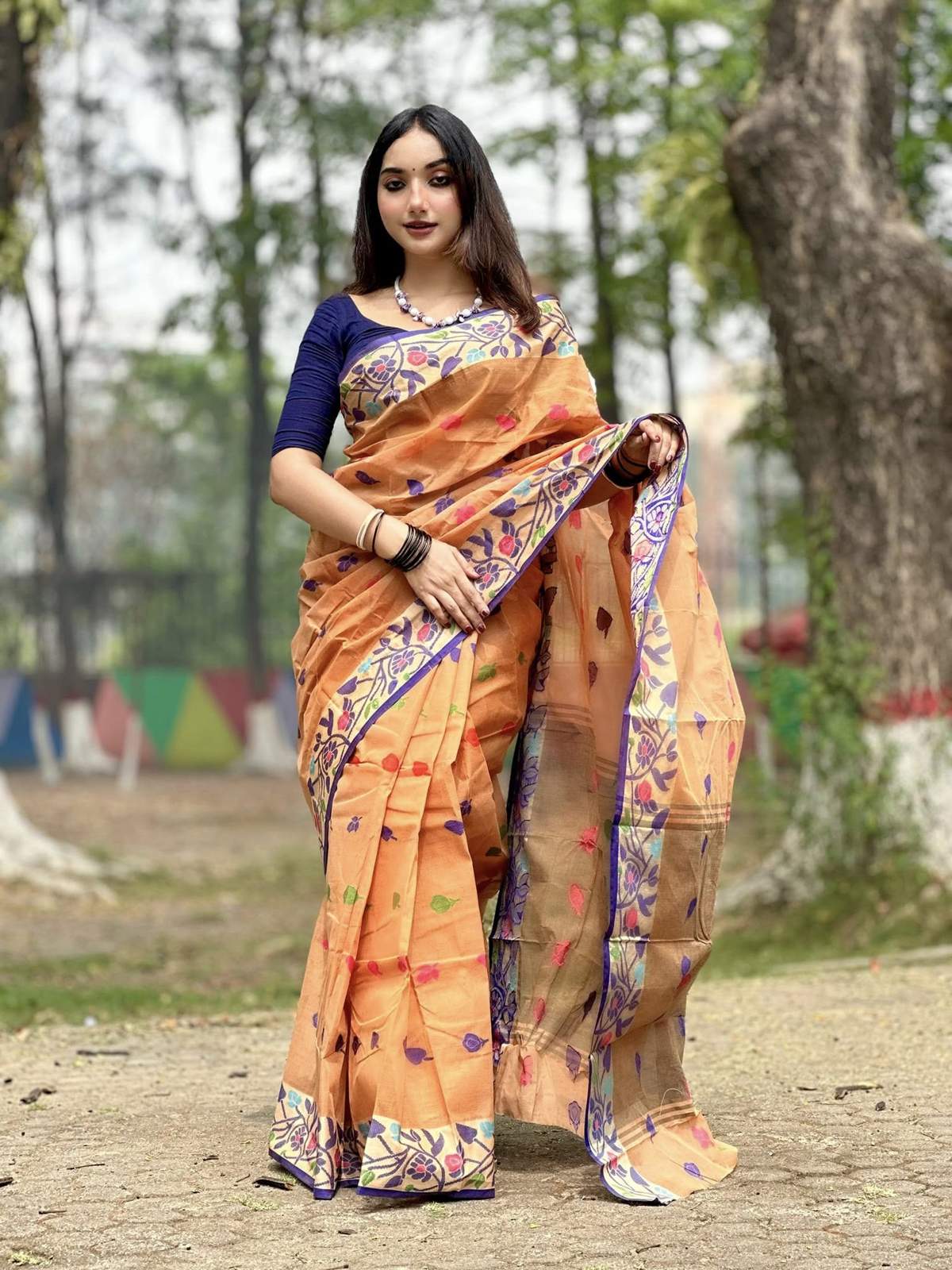 অরিজিনাল আড়ং সুতি শাড়ি।CS-19