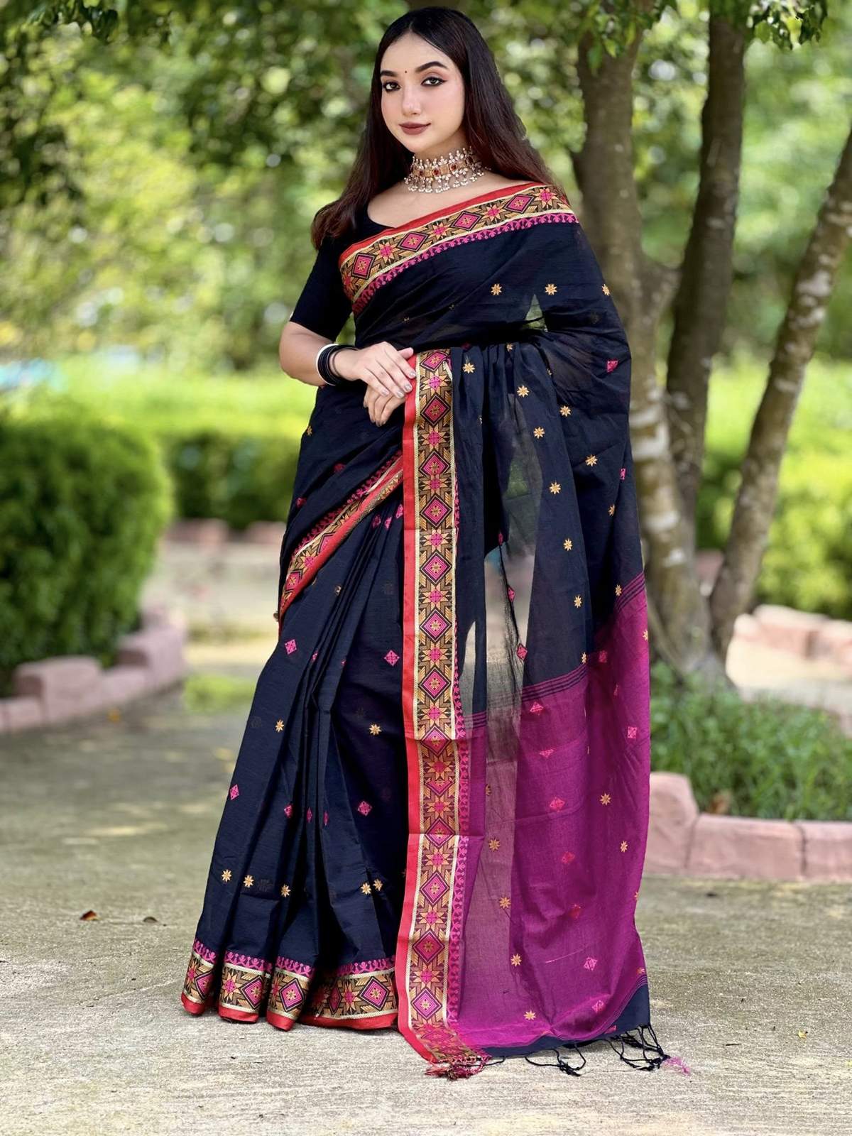 অরিজিনাল আড়ং সুতি শাড়ি।CS-04